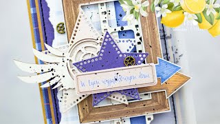 How to make a male card - free scrapbooking course - handmade card for a man