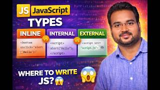 JavaScript Types Explained 🔥 | Inline vs Internal vs External