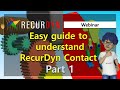 [Webinar - RecurDyn] Easy guide to understanding RecurDyn Contact - Part 1