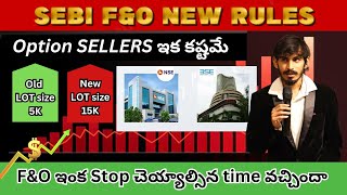 SEBI new Rules 2024 in Telugu | Lot size changes in Telugu | F\u0026O new Rules | #tradingbros #stocks