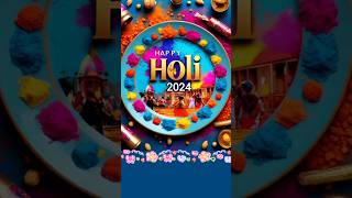 Happy holi status 2024 🥳 25 march coming soon happy holi whatsapp status 2024 #shorts #status #viral