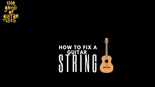 How to fix a string