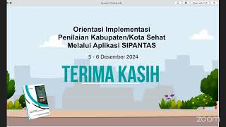 Orientasi Implementasi Penilaian Kabupaten/Kota Sehat Melalui Aplikasi SIPANTAS