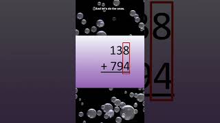 Use the partial sums strategy for adding larger numbers! #shorts