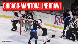 Manitoba Moose And Chicago Wolves See Third-Period Brawl Ahead Of All-Star Break