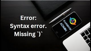 Check Syntax Error Missing `)`