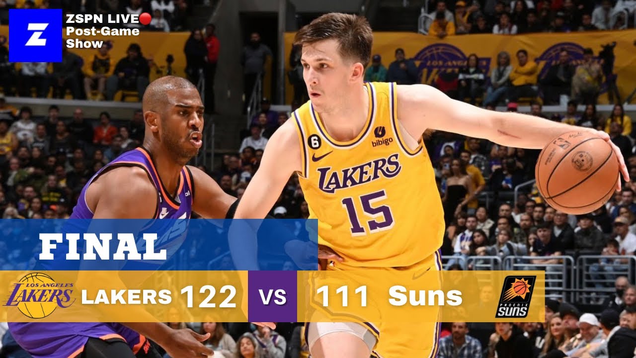 Lakers Get BIG WIN Over Suns 122-111, AD, Reaves And D'Lo Step Up For ...