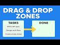 Drag & Drop Zones in Vanilla JavaScript | Beginner-Friendly Tutorial