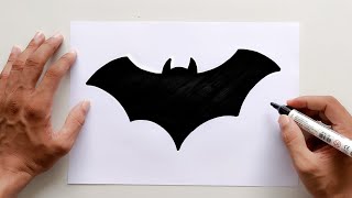 Halloween Bat | Halloween Bat Drawing Easy
