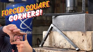 BLACKSMITHING- INTRODUCTION TO FORGING SQUARE CORNERS