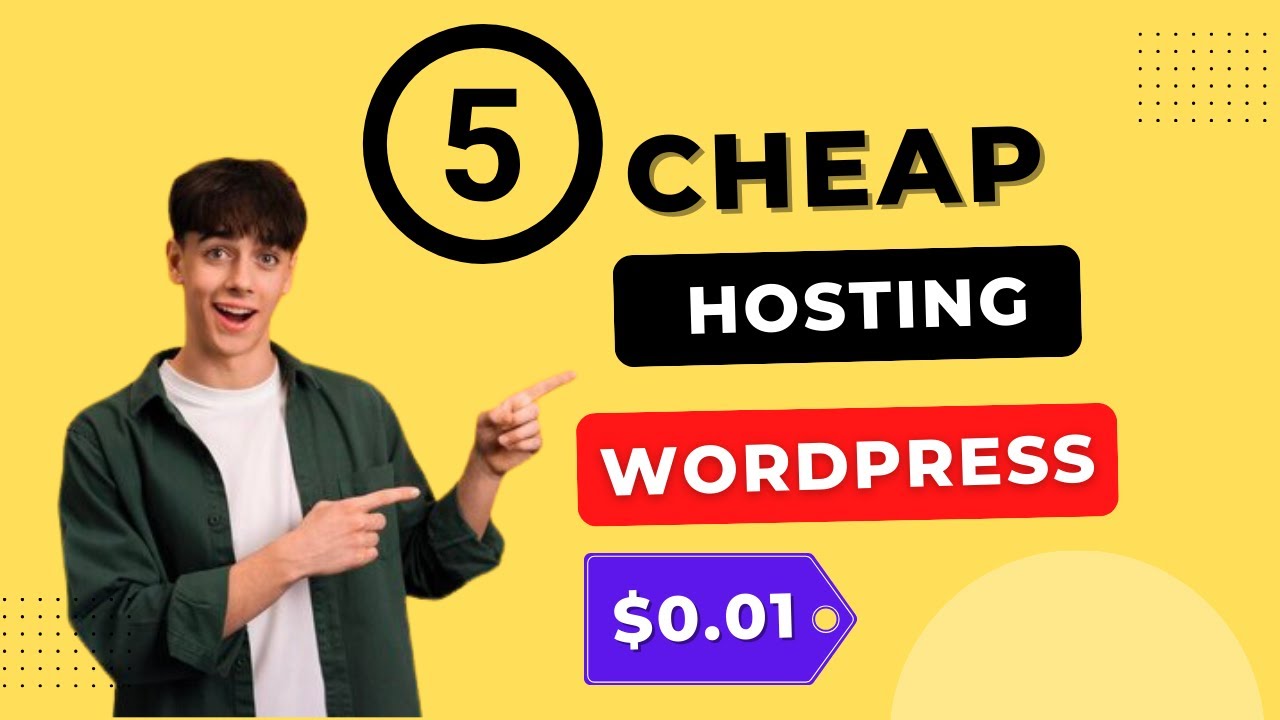 5 Best Cheap Web Hosting For Wordpress 2024 | Best Deals Included - YouTube