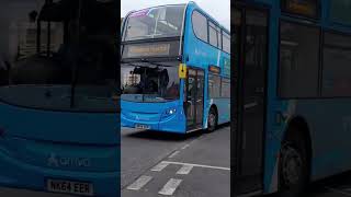 *recently repainted*arriva northumbria 7530 NK64EER doing the 1 service to Widdrington