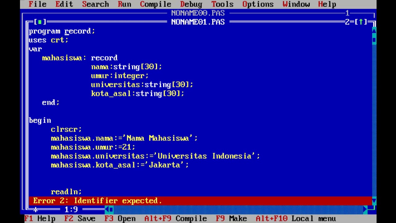 Free Pascal Examples Monkeysalo