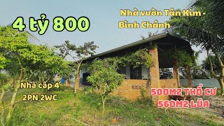 Nhà vườn 1.060m (500m thổ + 560m lúa) nhà cấp 4 2PN 2WC | Nhà đất Phi Lâm #batdongsan #nhabinhchanh