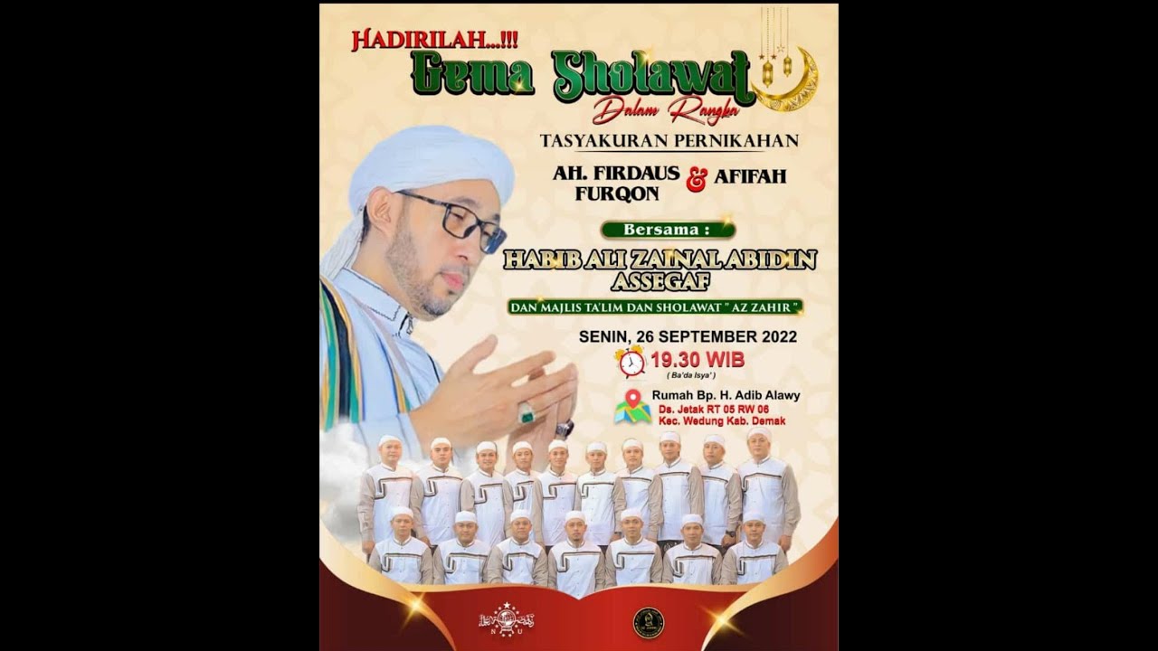 01 Gema Sholawat Bersama HABIB ALI ZAINAL ABIDIN ASSEGAF Dan Sholawat ...