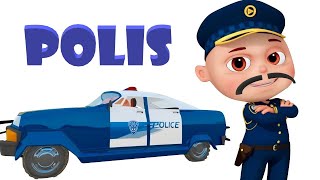Police puliiiisss poliiiss Cars stuck in the mud and go to the car wash to wash.