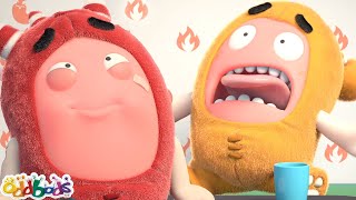 HOT HOT HOT! 🌶 Spicy Cooking and Eating Competition | Oddbods Full Episode | Funny Cartoons for Kids