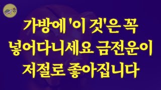 🐢(성공, 운)부자들은 가방에 항상 이 것을 넣고 다니며 돈을 불립니다_재물운 좋아지는 법 / 잠잘때 듣는 운 좋아지는 이야기