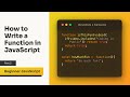 Ways to Write a Function in Javascript (Declarations and Expressions)