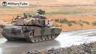 US Army Training on the New M1A2 Abrams Improved Version new