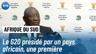 L’Afrique du Sud prend les rênes du G20