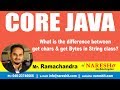 Core Java Tutorials | What is the difference between get chars & get Bytes in String class?