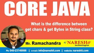 Core Java Tutorials | What is the difference between get chars & get Bytes in String class?