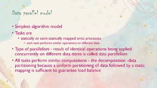 Parallel Algorithm Models