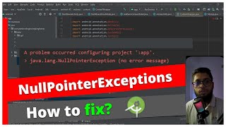 java.lang.nullpointerexception android studio new project does not run | the cracker