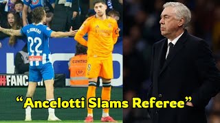 🔥 Ancelotti FUMES at Referee \u0026 VAR Decision After Controversial Call! 🚨