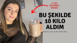 KİLO ALMA GARANTİLİ  💯 - Kilo aldıran smoothie Tarifi 🥤- Kilo almanın yolları ⚖️