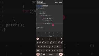 Print Triangle pettern using nested for Loop in C program #cprogramming #basicofcoding #tutorialofc