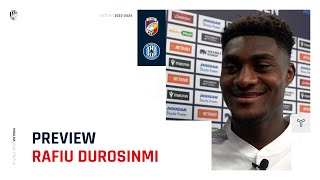 PREVIEW: Rafiu Durosinmi před zápasem s Olomoucí