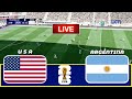 USA vs Argentina - FIFA World Cup 2026 FINAL || Live Football Match | PES 21