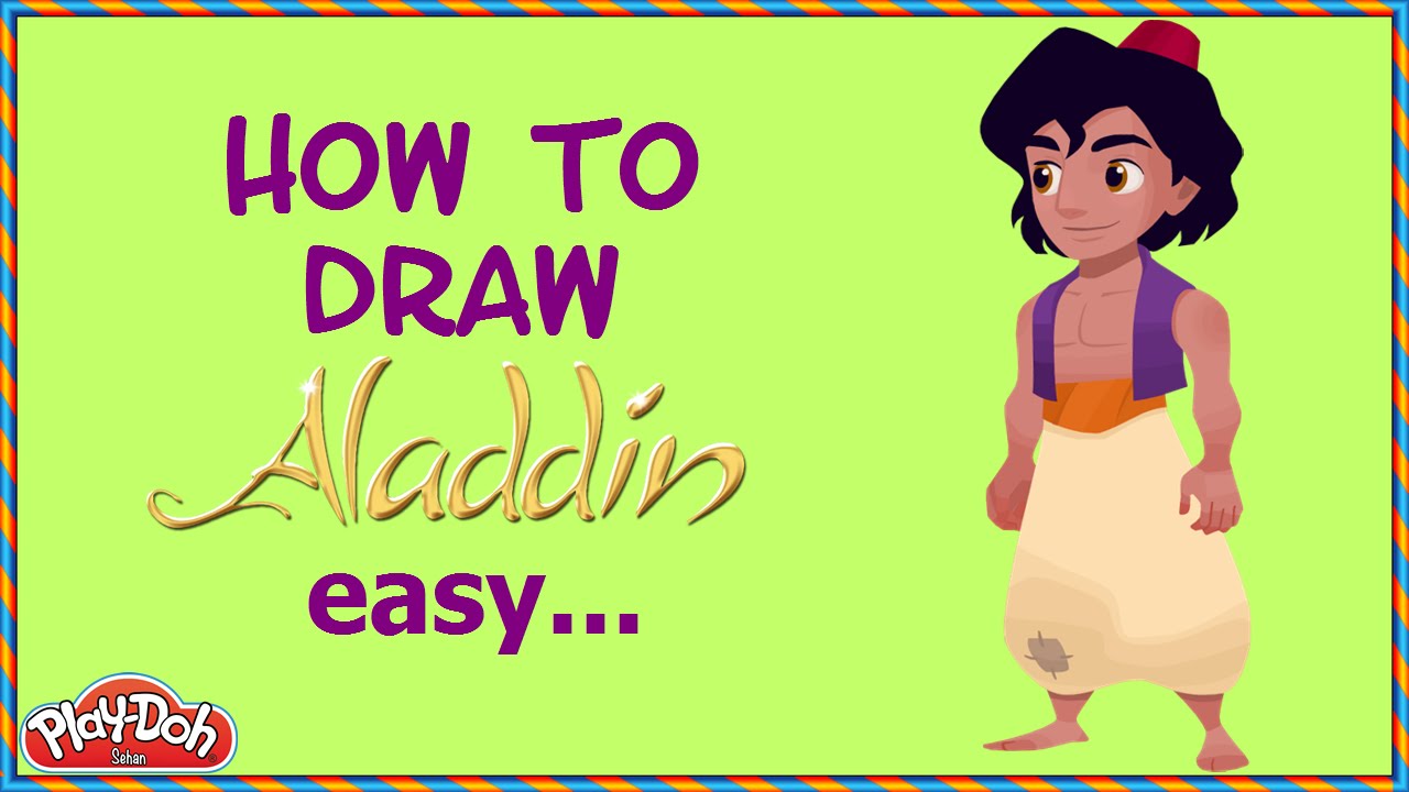 How To Draw Aladdin Easy Drawing Tutorial For Kids! - YouTube