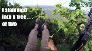 How to CRASH Your Paraglider Into a Tree!