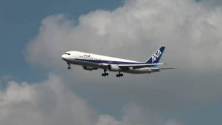 ANA ボーイング767-300 JA8291 羽田空港着陸 （城南島）