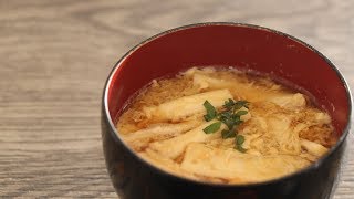 簡単！おいしい！かんぴょうの卵とじの作り方 | kanpyo egg soup 【ASMR】