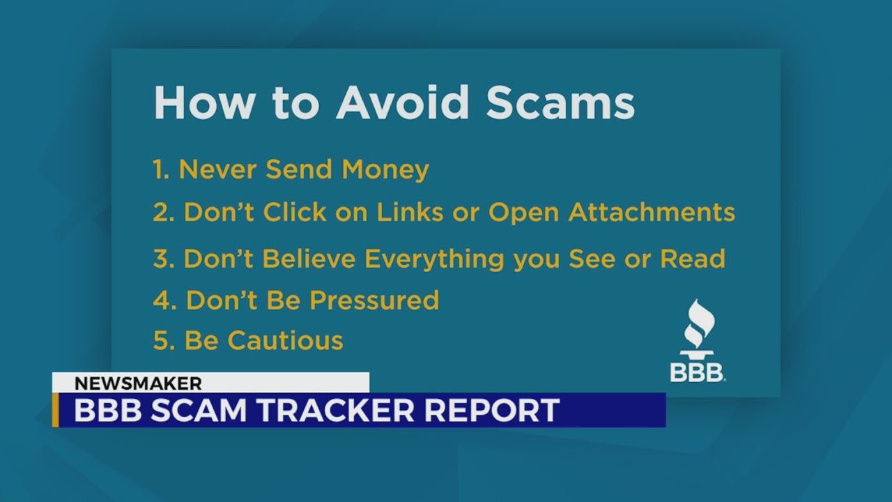 Newsmaker: BBB Scam Tracker Report - YouTube