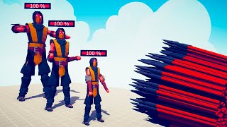 3x SCORPION DIFFERENT SIZE vs EVERY GOD - Totally Accurate Battle Simulator TABS