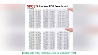 Solderless PCB Breadboard 400 Tie Points Spliceable Universal Protoboard DIY Mini Bread Board for Bu