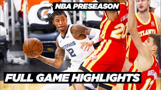 ATLANTA HAWKS vs MEMPHIS GRIZZLIES - Game Highlights | December 19, 2020 NBA Preseason