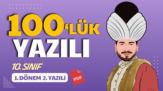 10. Sınıf Tarih 1. Dönem 2. Yazılı - Açık Uçlu Sorular - MEB Senaryoları / Sedat Tekin Tarih