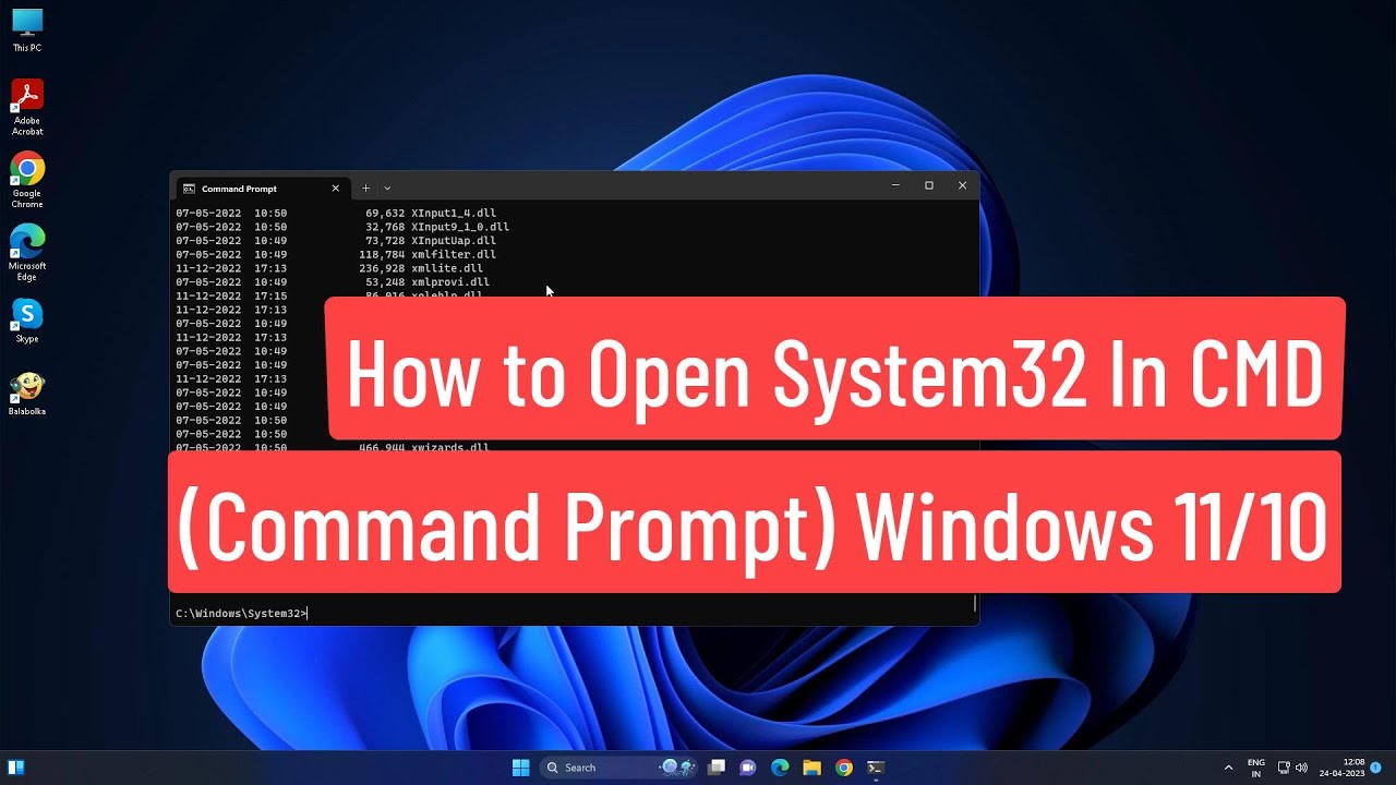 How To Open System32 In CMD (Command Prompt) Windows 11/10 - YouTube