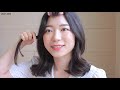 eng jpn 중단발 고데기 웨이브 헤어스타일링 거지존 똥손 들어와요 my hair styling routine about jooha