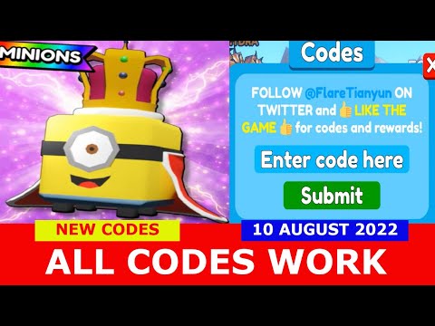 *ALL CODES WORK* [MINIONS] Clicker Party Simulator ROBLOX  10 AUGUST 2022