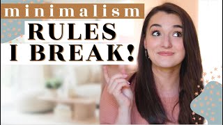 😱*gasp!* MINIMALISM "RULES" I DO NOT FOLLOW 😬 am I a fraud? FAMILY MINIMALISM | Messy To Minimal Mom