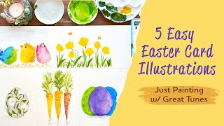 5 Easy Easter Card Illustrations