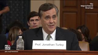 WATCH: ‘Fast is not good,’ Turley says of impeachment probe | Trump's first impeachment