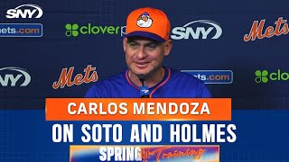 Carlos Mendoza talks Juan Soto HR, Clay Holmes' performance in Mets win | SNY